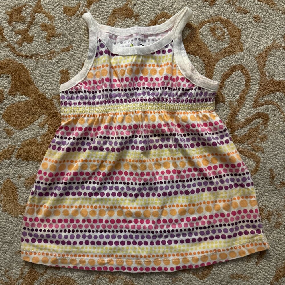 Like New Jumping Beans Dot Pattern Tank Top Sz 2T